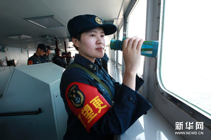 氣勢逼人！中國海軍艦艇編隊在日本海練編隊運動