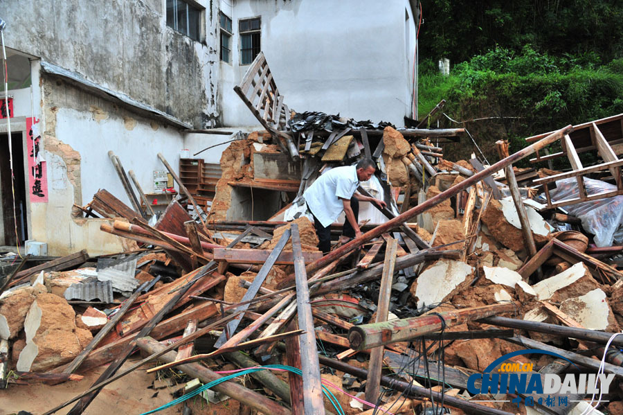 高清：強降雨致廣東梅州部分地區受災