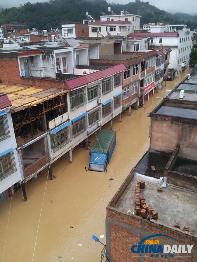 高清：強降雨致廣東梅州部分地區受災