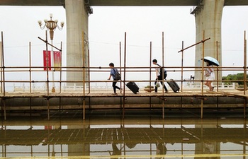 武漢湯遜湖上“橋上橋” 方便城郊市民行