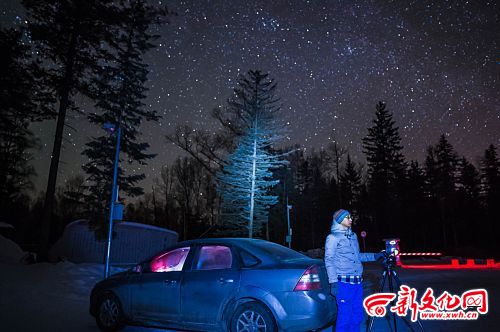 兩位吉友探訪長白山 拍攝來自星星的雪人