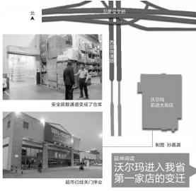 存在重大消防隱患沃爾瑪前進大街店昨被臨時查封