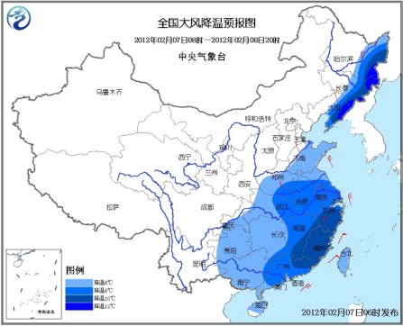 東北江南今起降溫將逾10℃ 長江以南大部多陰雨