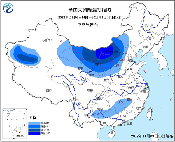 中國氣象局啟動四級響應應對寒潮暴雪