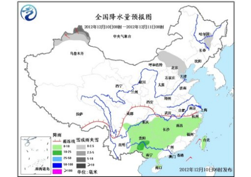 中東部地區氣溫將逐漸回升 南方多陰雨天氣