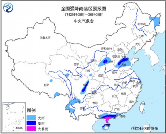 西北華北等地發暴雨藍色預警 江南江淮等地發高溫黃色預警