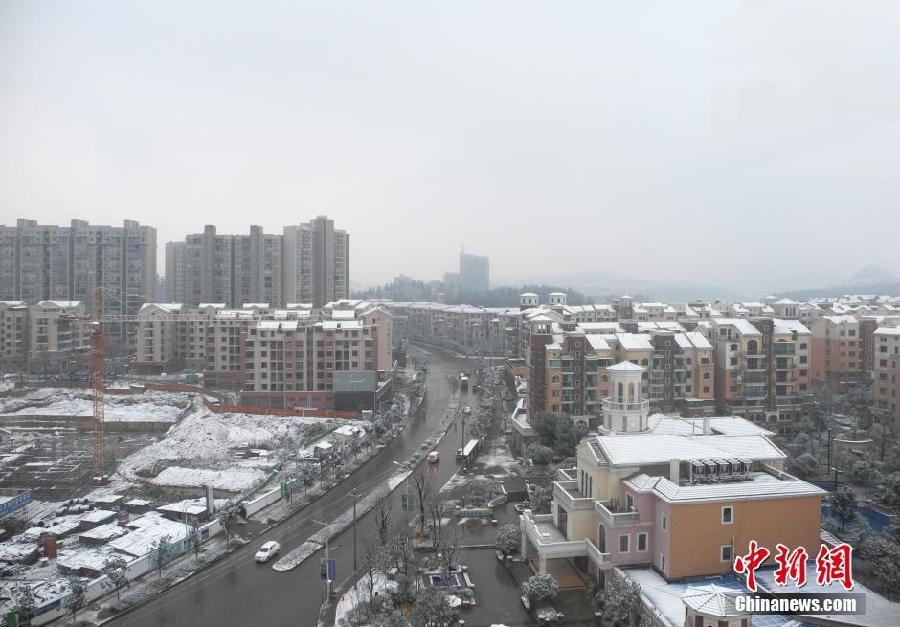 全國多地迎來2014年第一場降雪