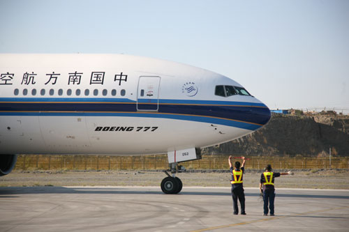 B777入疆一周年 承運旅客超百萬