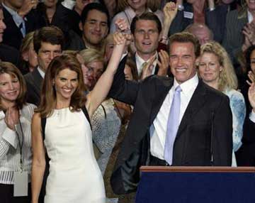 Schwarzenegger celebrates