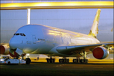 First prototype of the new Airbus A380. [AFP/file]