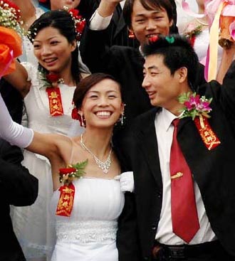 Green group wedding ceremony in Shijiazhuang