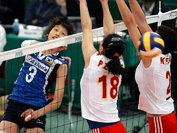 Women volleyball team beats South Korea