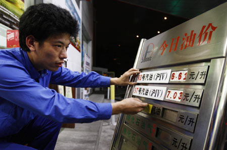 China raises gasoline, diesel prices