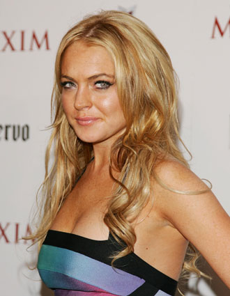 Lindsay Lohan attends the Maxim Hot 100 Party