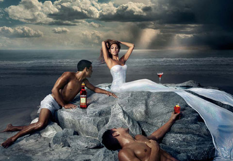 Eva Mendes poses for the Campari Calender 2008