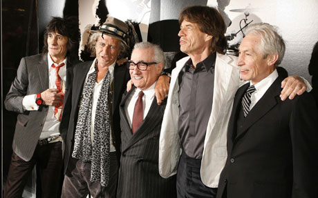 Rolling Stones at the premiere of the documentary film 