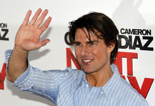 Tom Cruise and Cameron Diaz pose during a photocall for premiere of film 