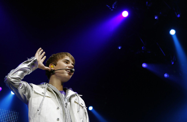 Justin Bieber's concert at the Sportpaleis in Antwerp