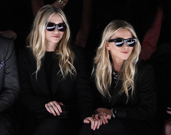 Olsen sisters at NYFW 2012