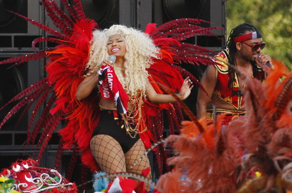 Nicki Minaj performs in Belmont