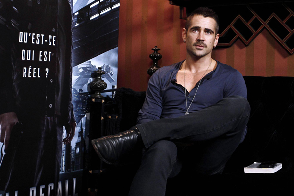 Colin Farrell promotes 'Total Recall'