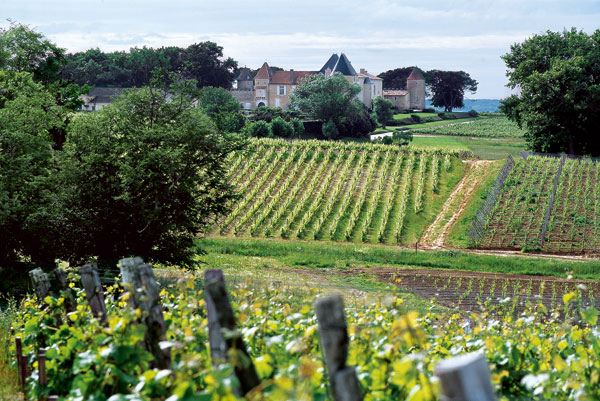 Chateau scenery in France