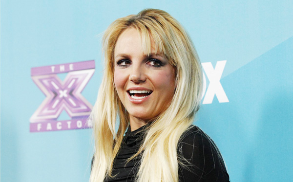 Britney Spears attends 'The X Factor' party