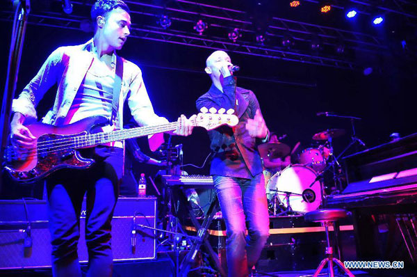 American band 'The Fray' performs in Beijing