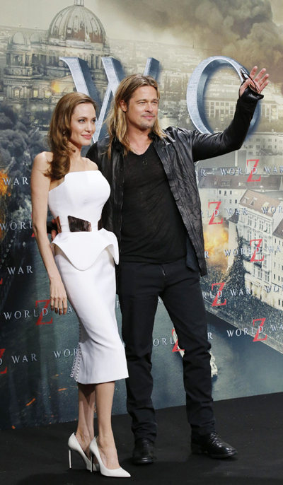 Brangelina promotes 'World War Z' in Berlin