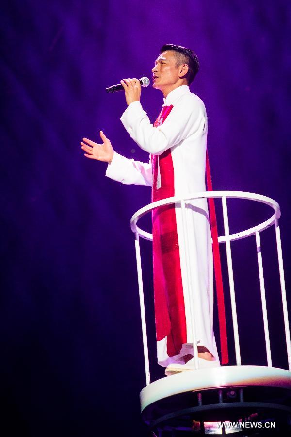 Highlights of pop star Andy Lau's concert tour in Nanjing