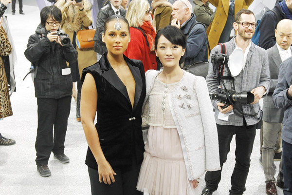 Celebrities attend Chanel F/W ready-to-wear show