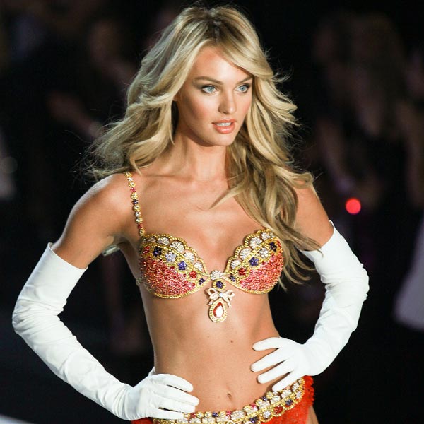 Candice Swanepoel wears 10m bra at Victoria's Secret show