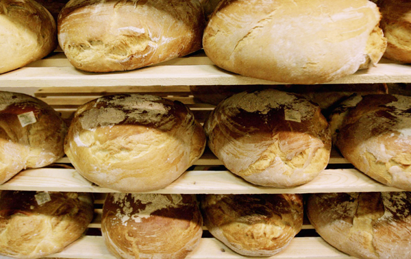 Freshly baked breads at Lipoti Bakery