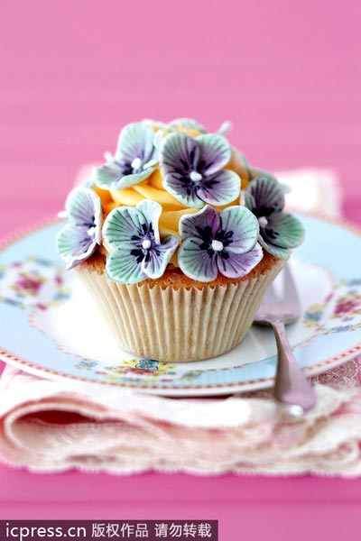 Flowery cupcakes