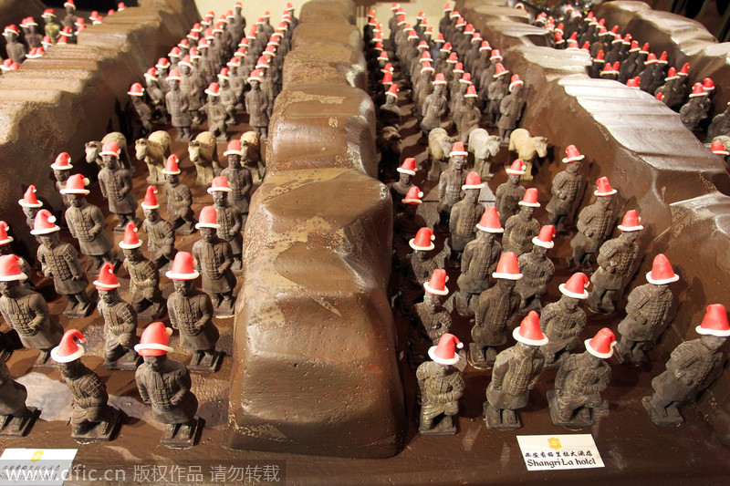 Chocolate Terracotta Warriors ready for Christmas