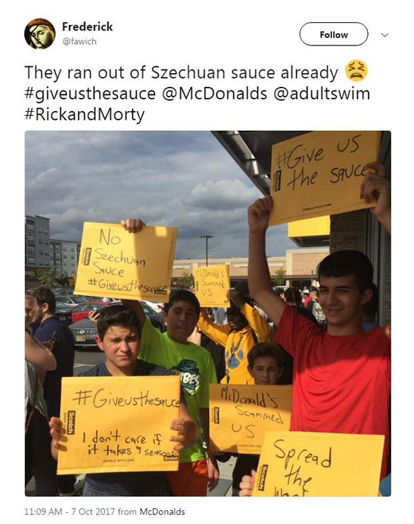 McDonald's limited Szechuan Sauce leads to chaos, again