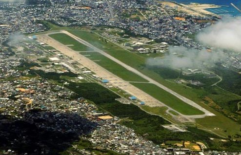 普天間機場臨搬遷 日媒公開機場全景圖