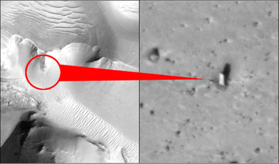 火星上發現“石碑”引發火星存在文明猜測