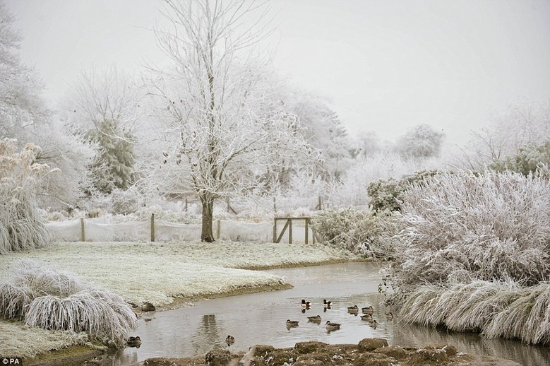 英國美麗雪景如天然圣誕賀卡