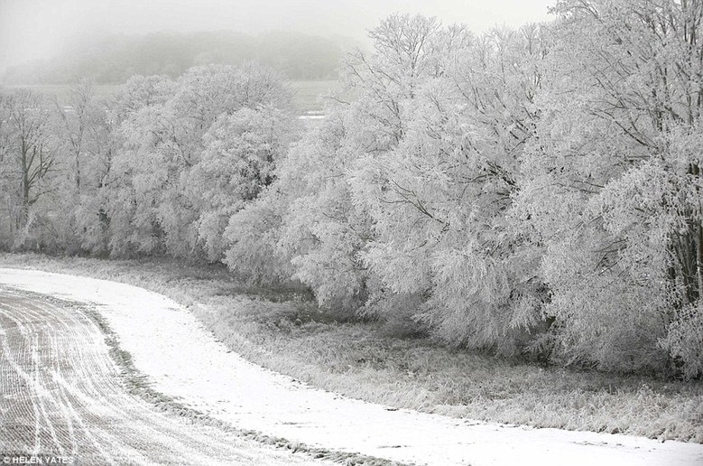 英國美麗雪景如天然圣誕賀卡