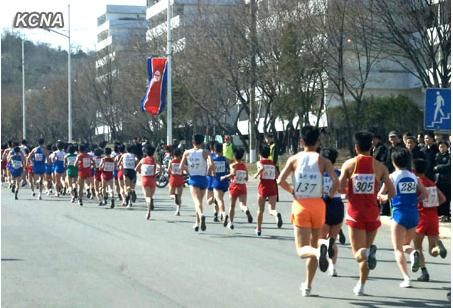 圖：朝鮮舉辦國際馬拉松比賽紀念金日成誕辰