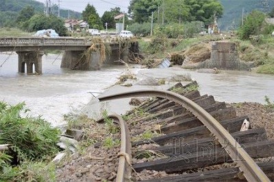 日本強降雨致1人死亡3人失蹤 政府將赴災區調查