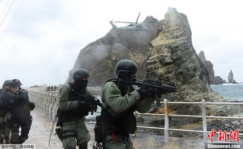 韓國首次在“獨島日”公開軍演