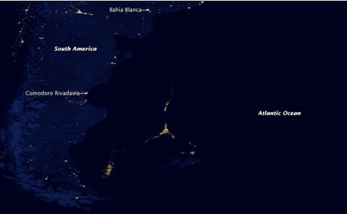 NASA太空衛星圖上的神秘光點系漁船