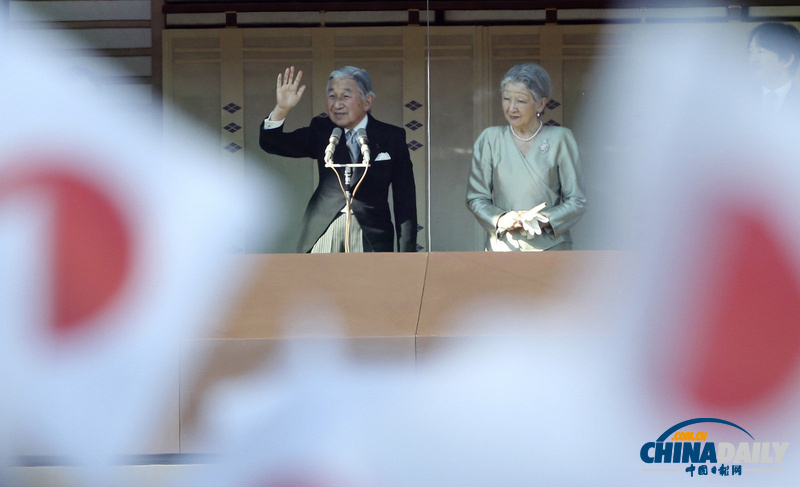 日本皇室接受民眾新年朝賀 天皇致辭期盼國(guó)泰民安