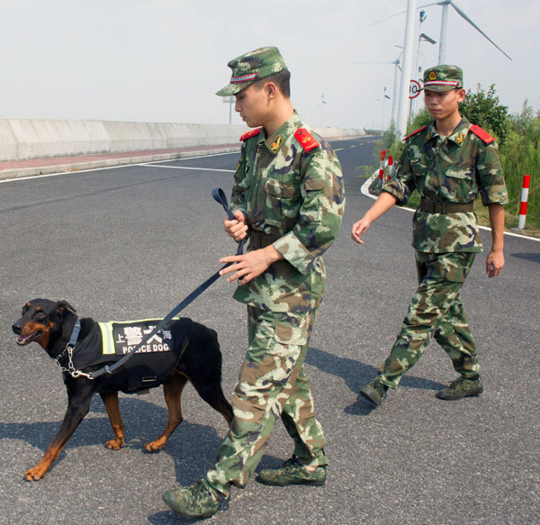 Police protect essential drinking water supply