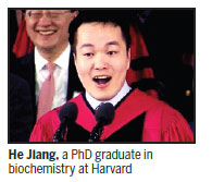 Chinese student's speech makes history at Harvard