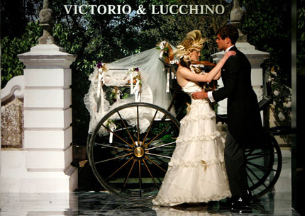 A model presents a creation from Victorio & Lucchino collection at Barcelona Bridal Week fashion show May 30, 2007.