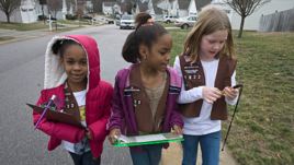 Girl Scouts celebrate birthday on the National Mall