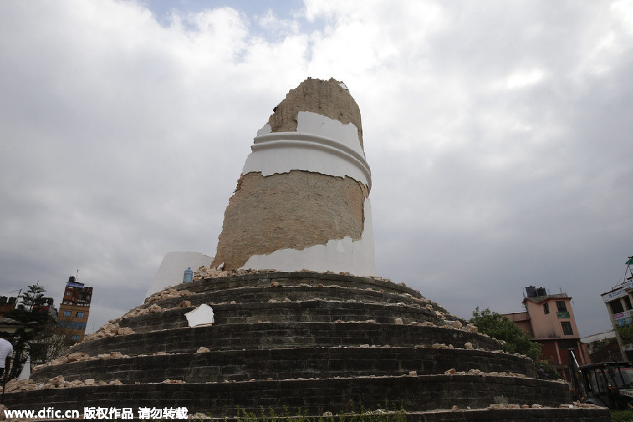 尼泊爾地震中消失的世界遺產